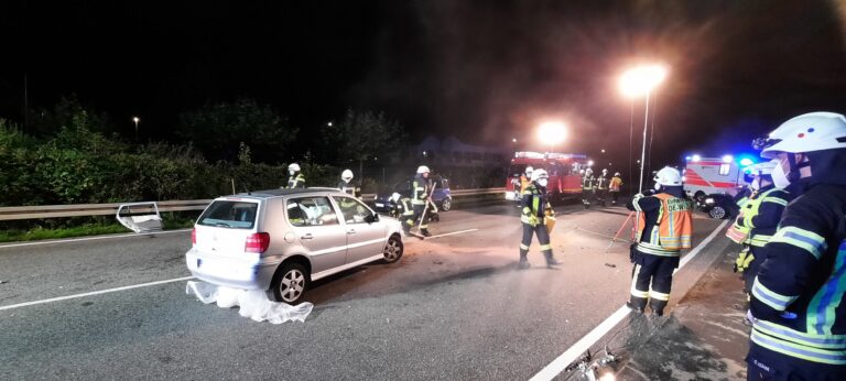 02.08.2021 – Schwerer Verkehrsunfall auf B42 Höhe Oestricher Kran